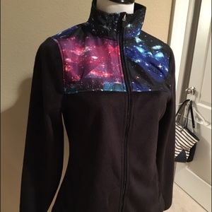 Fila galaxy space jacket north face fleece black